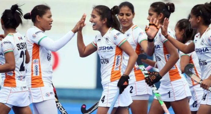 Indian Junior Women team progress in the Three-Nation Hockey Tournament