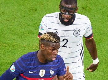 Antonio Rudiger and Paul Pogba Euro 2020