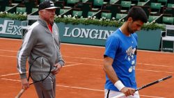 Boris Becker and Novak Djokovic
